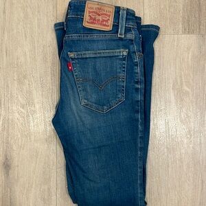 Levi's Blue Flare Jeans with Classic Indigo Wash